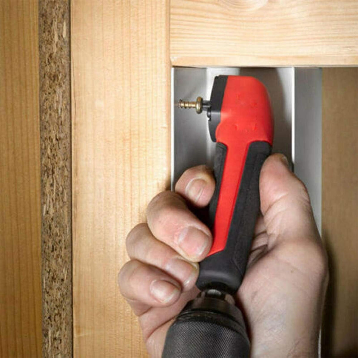 BOHRER - 90 Grad - für Winkelbohrmaschinen und Reparaturen mit elektrischen Schraubendrehern. - Rot, Metall (12/16/1cm) - DCA