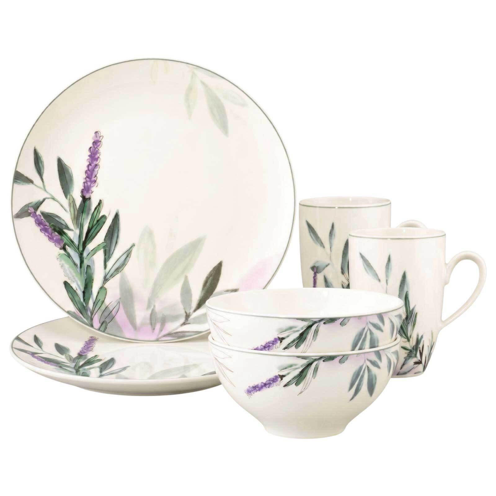 FRÜHSTÜCKS-SET Savona Provence bunt-beige 6er Set - Beige/Multicolor, Keramik (2/2/2cm) - Seltmann Weiden