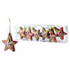 CHRISTBAUMKUGEL-SET Santa Lila Gold 7/3/8 cm Kunstoff - Goldfarben, Kunststoff (3/8/7cm) - Mondex