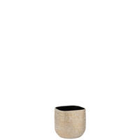 BLUMENTOPF AUDREY - Töpferei - Champagner - XS - 2er set - Ø 16 cm - Champagner, Keramik (16/15.5cm) - J-Line
