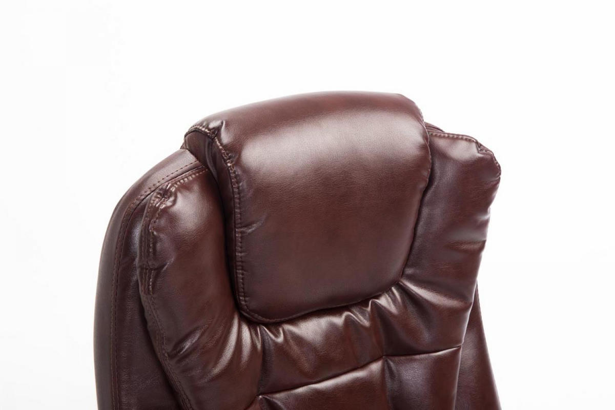 CHEFSESSEL Lederlook bordeauxrot - Chromfarben/Bordeaux, Textil/Metall (69.5/113/78cm) - CLP