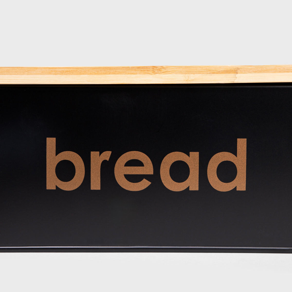 BROTKASTEN Parma schwarz 44/21/12 cm - Schwarz, Metall (21/12/44cm) - Homla