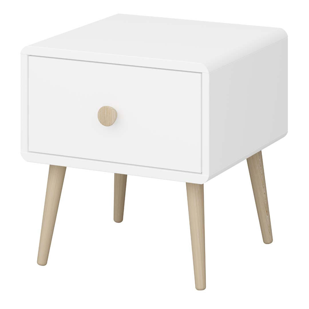 NACHTTISCH weiß - Weiß, Holzwerkstoff (42/44/40cm) - ebuy24