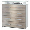 KOMMODE Pavos Eiche sägerau - Eiche San Remo, Holzwerkstoff (76/81/35cm) - Vladon