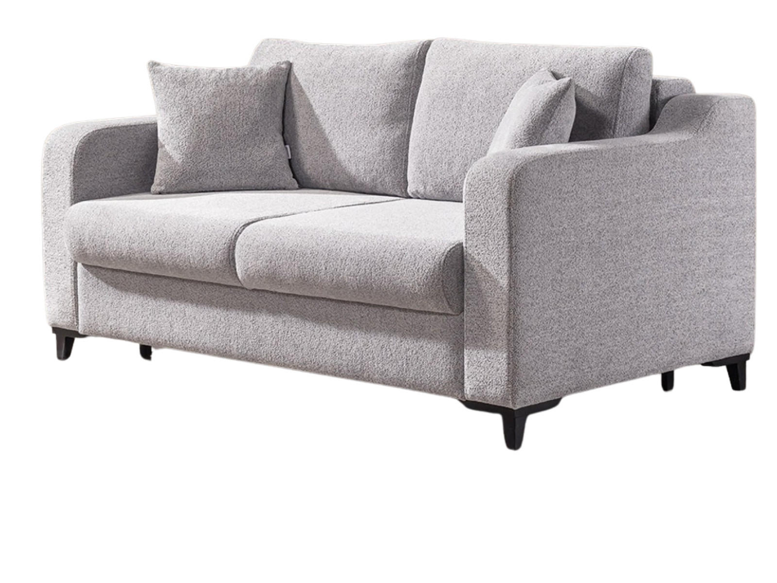 SOFA Transforma 3-Sitzer Webstoff Grau - Grau, Holz/Textil (210/80/100cm) - Villa Möbel