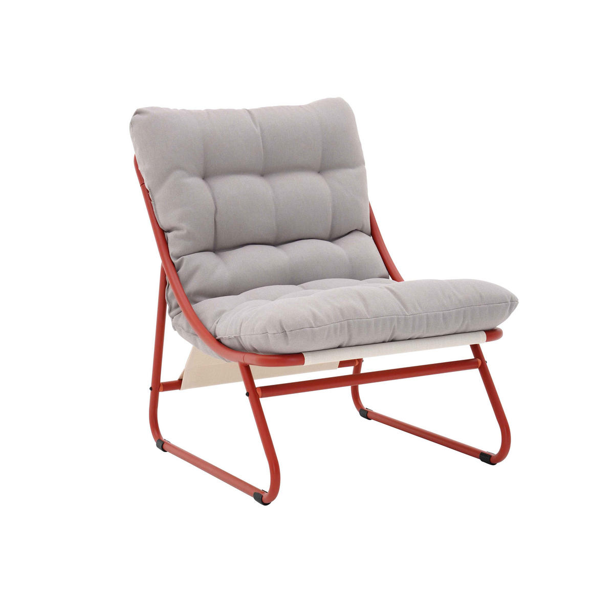 GARTENSET 4-Sitzer, Terrakotta - Rot, Textil - Oviala