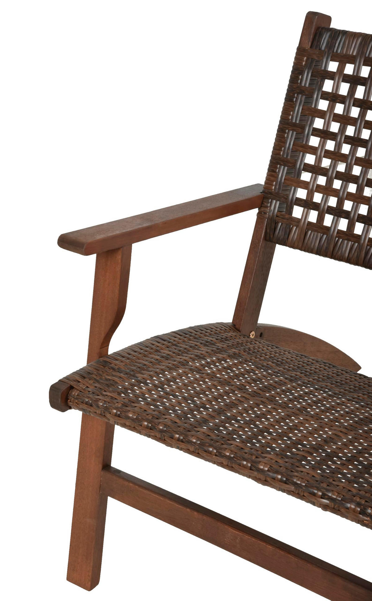 BALKONMÖBEL-SET Amira Dunkelbraun Gartenmöbel-Set - Dunkelbraun, Holz - DELUKE