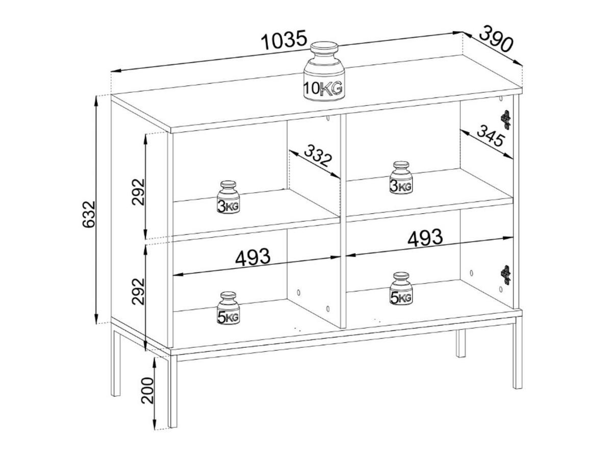 KOMMODE Graphit, Wotan Eichefraben 104/83/39 cm Deo - Eiche Wotan/Schwarz, Glas/Holz (104/85/39cm) - Graingold