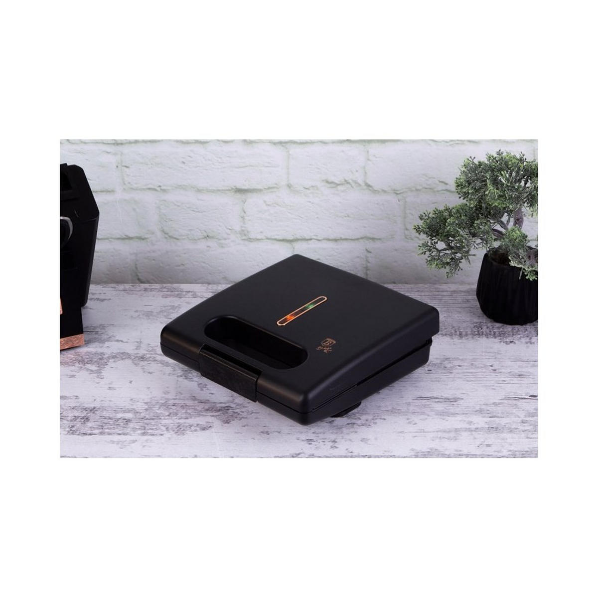 WAFFELEISEN Waffeleisen 30212 - Schwarz, Kunststoff (23/9/23cm) - Berlinger Haus