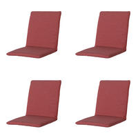 GARTENSTUHLKISSEN Manchester 97/49 cm 4er-Set - Rot, Textil (49/6/97cm) - Madison