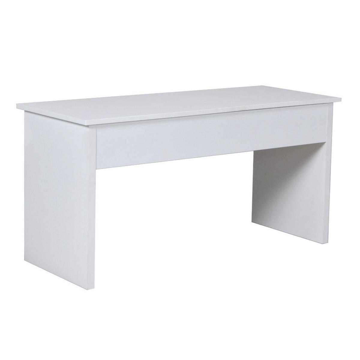 COUCHTISCH ARIZONA / 100x40cm - Weiß - Weiß, Holzwerkstoff (100/64/63cm) - Weber Industries