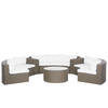 LOUNGE-SET braun Severo - Braun, Kunststoff - Beliani