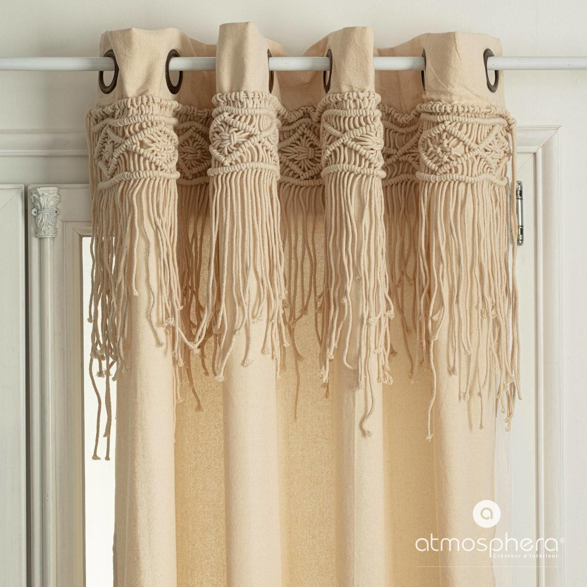 FERTIGVORHANG Ritual 140/260 cm - Beige, Naturmaterialien (140/260cm) - Atmosphera Createur d´interieur