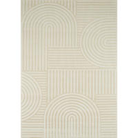 TEPPICH mit Bogenmuster in Creme Bianca 160x230 cm - Creme, Textil (160/230cm) - Nazar Rugs