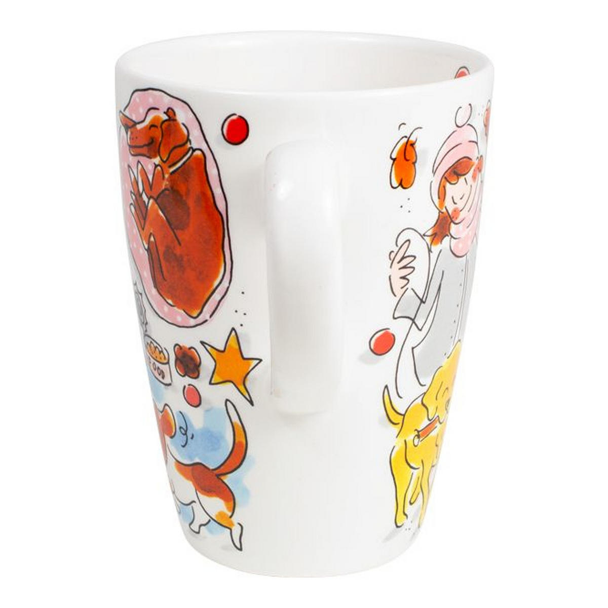 XL-BECHER Hundeliebhaber in Bunt - 500 ml - Multicolor, Keramik (0.5L) - Blond Amsterdam