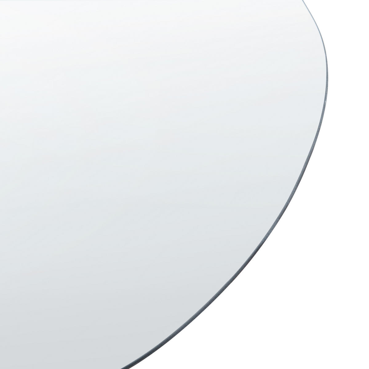 WANDSPIEGEL Silber 40/65 cm Aubagne - Silberfarben, Glas (40/65/40cm) - Beliani