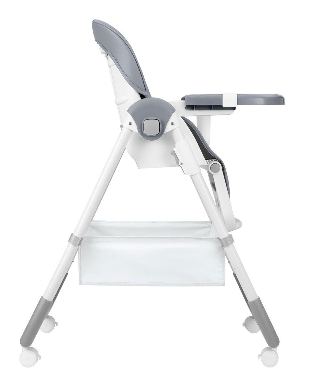 HOCHSTUHL Spicy+ faltbar grau höhenverstellbar Fußstütze Räder Korb - Grau, Metall (51/103/71cm) - Kikka boo