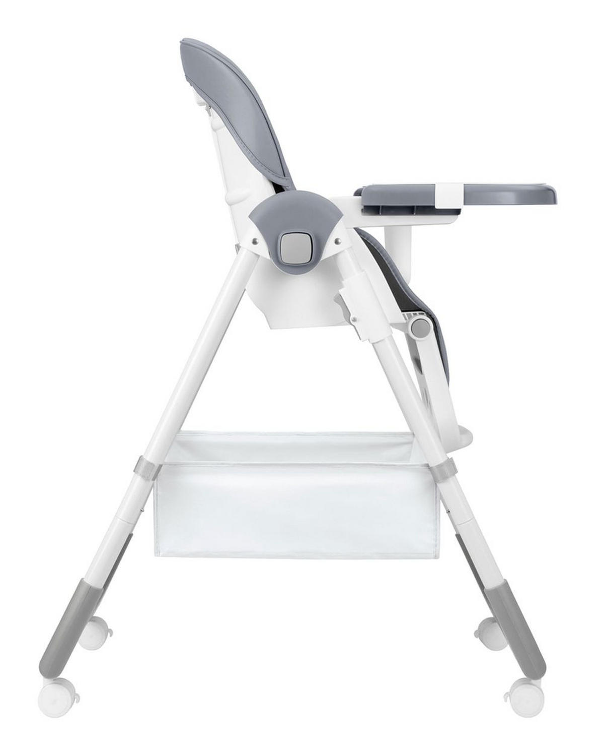 HOCHSTUHL Spicy+ faltbar grau höhenverstellbar Fußstütze Räder Korb - Grau, Metall (51/103/71cm) - Kikka boo