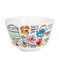 SCHALE Happy in Bunt - 14cm - Multicolor, Keramik (14.3/9/14.3cm) - Blond Amsterdam