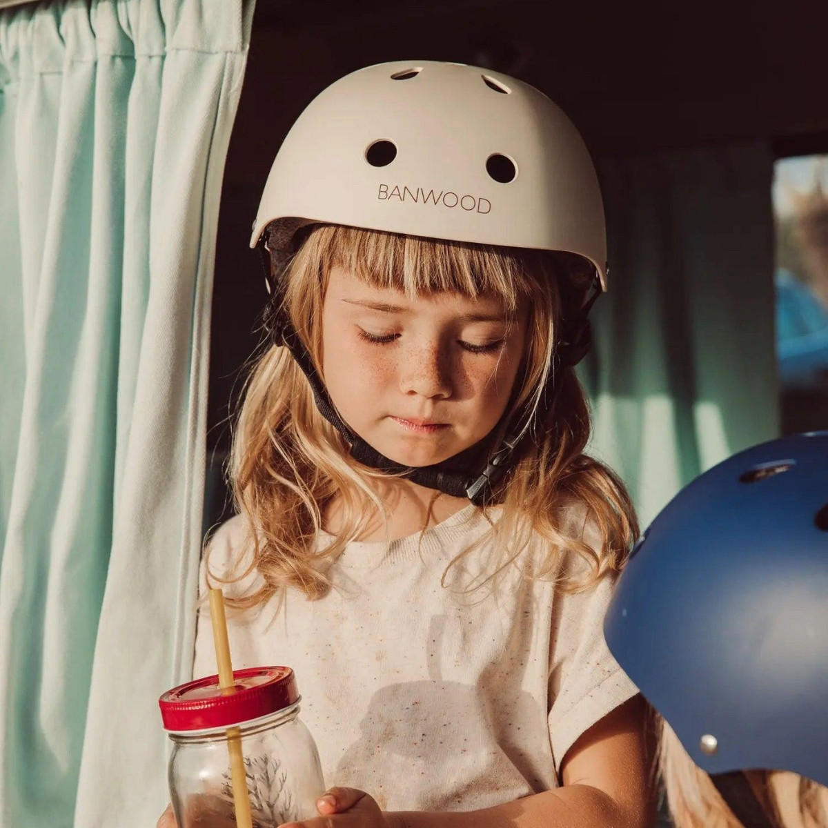 FAHRRADHELM für Kinder 3-7 Jahre, Rosa - Pink, Kunststoff (21/24cm) - Banwood