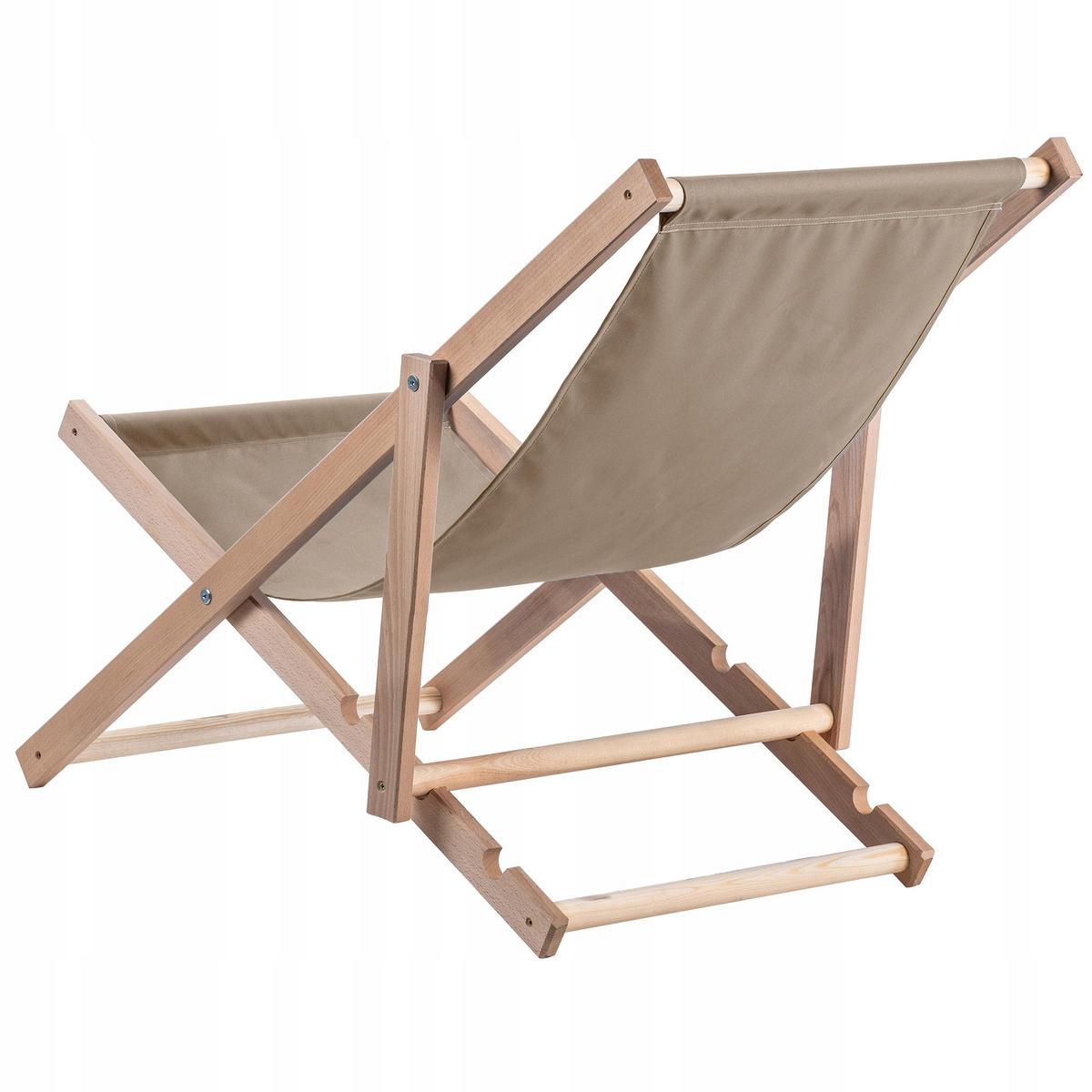 HOLZLIEGESTUHL Cappuccino 1 Stk. - Cappuccino, Holz (53/80cm) - KADAX