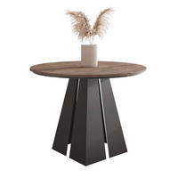 AUSZIEHTISCH FORTE 120/76 cm, Schwarz / Lefkas-Eiche - Schwarz/Eiche San Remo, Holzwerkstoff/Metall (120/120/76cm) - Idohome