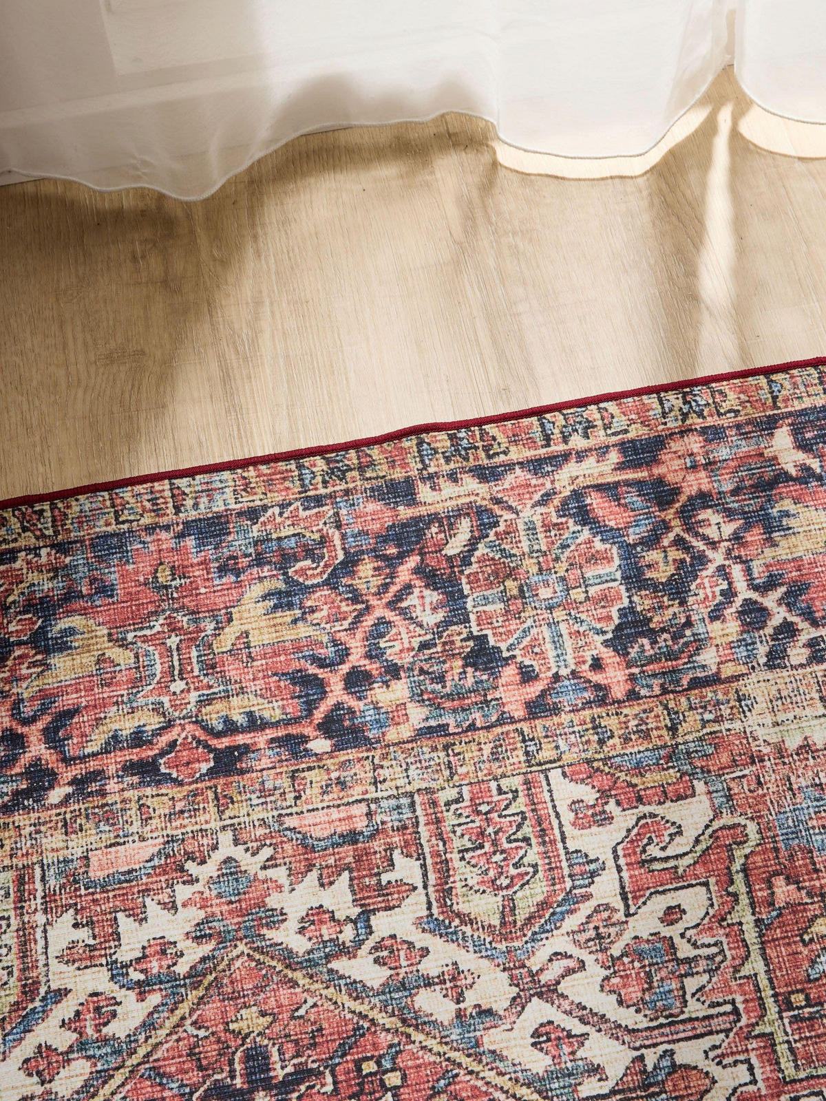 VINTAGE-TEPPICH George waschbar 80x150 cm - Beige/Multicolor, Kunststoff (80/150cm) - benuta
