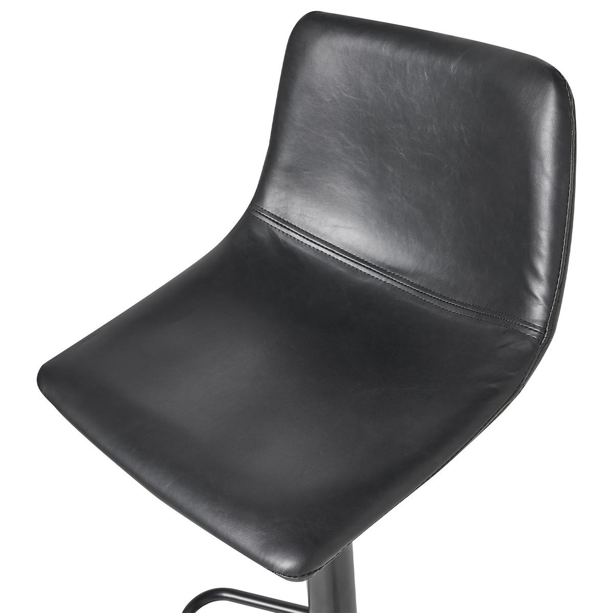 BARHOCKERN 2er-Set Schwarz Lebrija - Schwarz, Kunststoff (39/98/44cm) - Beliani