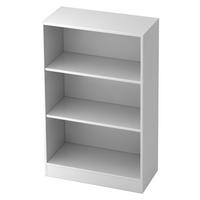 REGAL - 3 Ordnerhöhen 40/80/127 cm in Weiß - Weiß, Holzwerkstoff (80/127/40cm) - bümö
