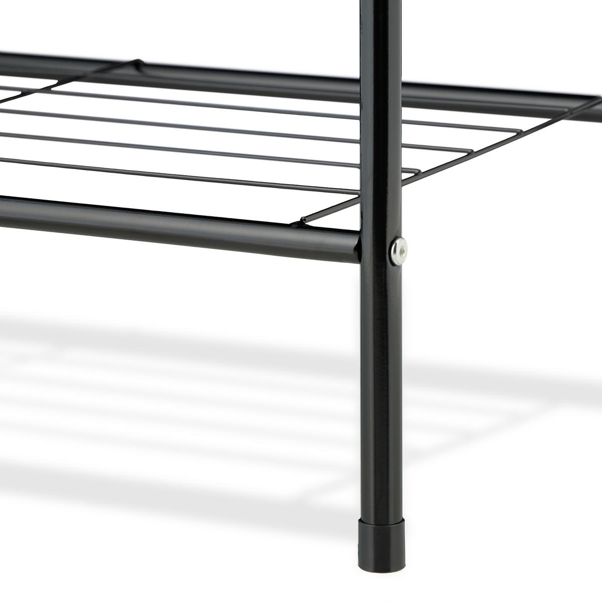 KLEIDERSTÄNDER - Schwarz, Metall (60/158/33cm) - Relaxdays