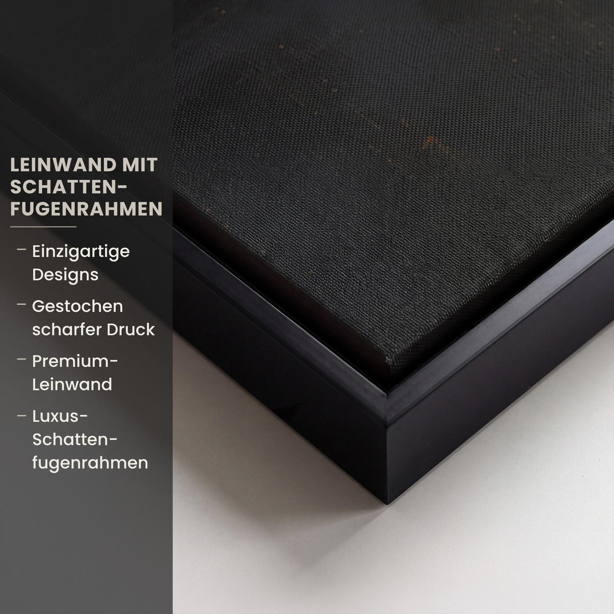LEINWAND Bilder mit Rahmen - Goldene Reflexion auf dem Wasser - 90x60 - Anthrazit, Textil (90/60cm) - MuchoWow