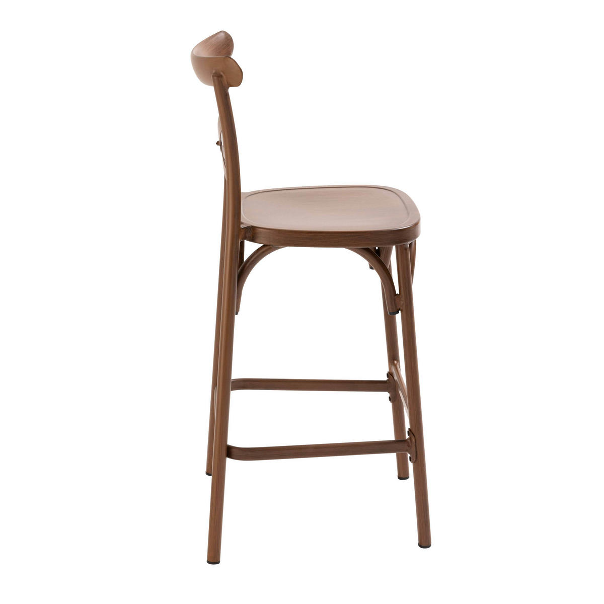 HOCHSTUHL, Braun - Braun, Metall (52/110/44cm) - Oviala
