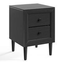 NACHTTISCH Schwarz Holzwerkstoff 40/40/55 cm - Schwarz, Holzwerkstoff (40/55/40cm) - Gemütlich Home