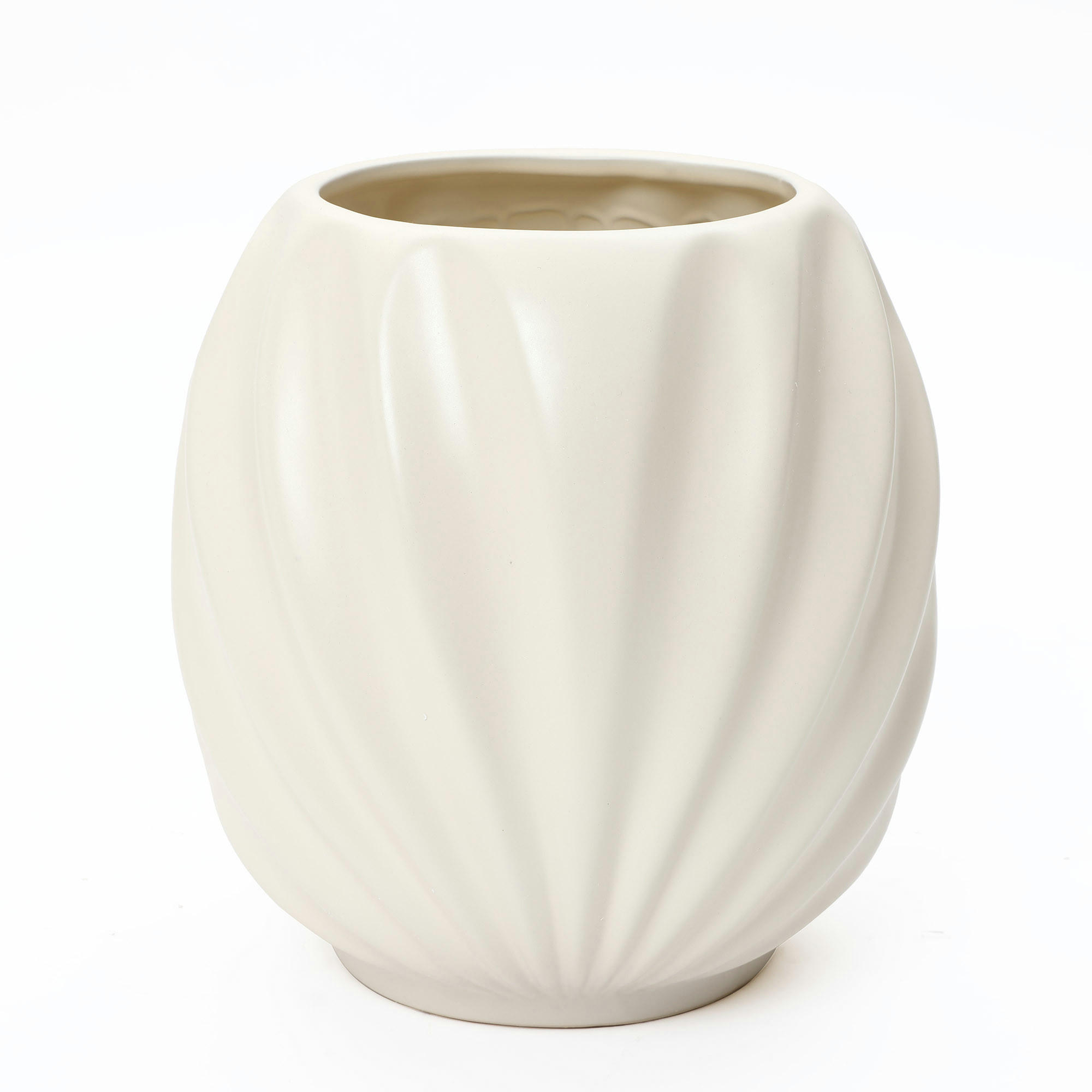 KERAMIK Blumentopf 31x31cm - Weiß, Keramik (31.8cm) - Hometopia