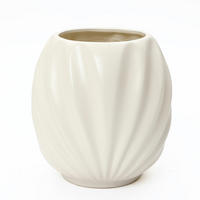 KERAMIK Blumentopf 31x31cm - Weiß, Keramik (31.8cm) - Hometopia