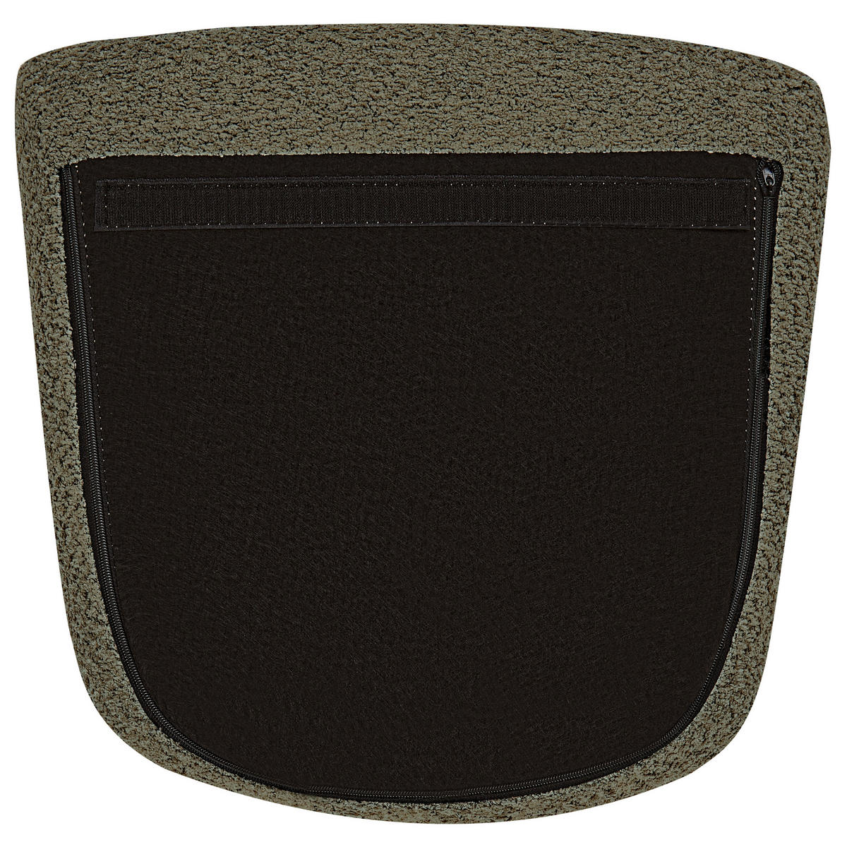 SCHAUKELSESSEL Bouclé Dunkelgrün Anaset - Goldfarben/Grün, Textil (74/99/99cm) - Beliani