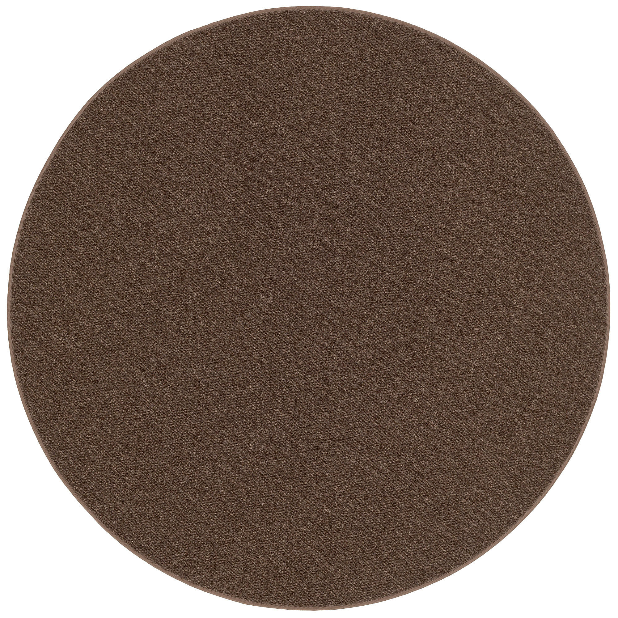FEINSCHLINGEN VELOUR TEPPICH STRONG RUND - Braun, Textil (200/200cm) - Snapstyle