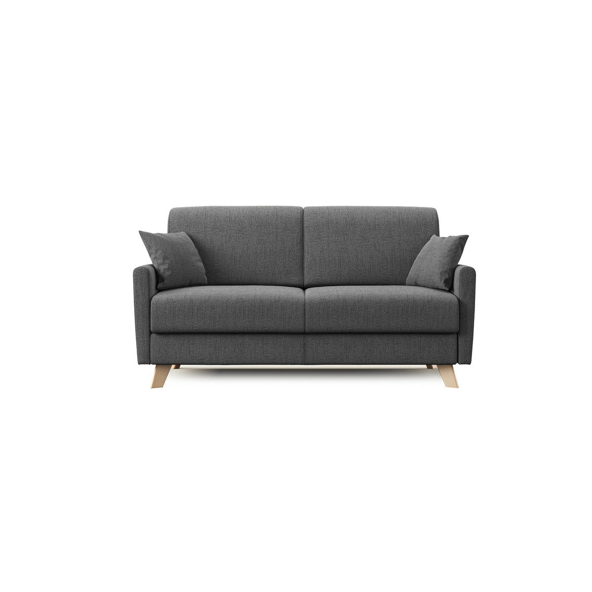 SCHLAFSOFA Edgar - Grau, Textil (200/94/97cm) - Divani.store