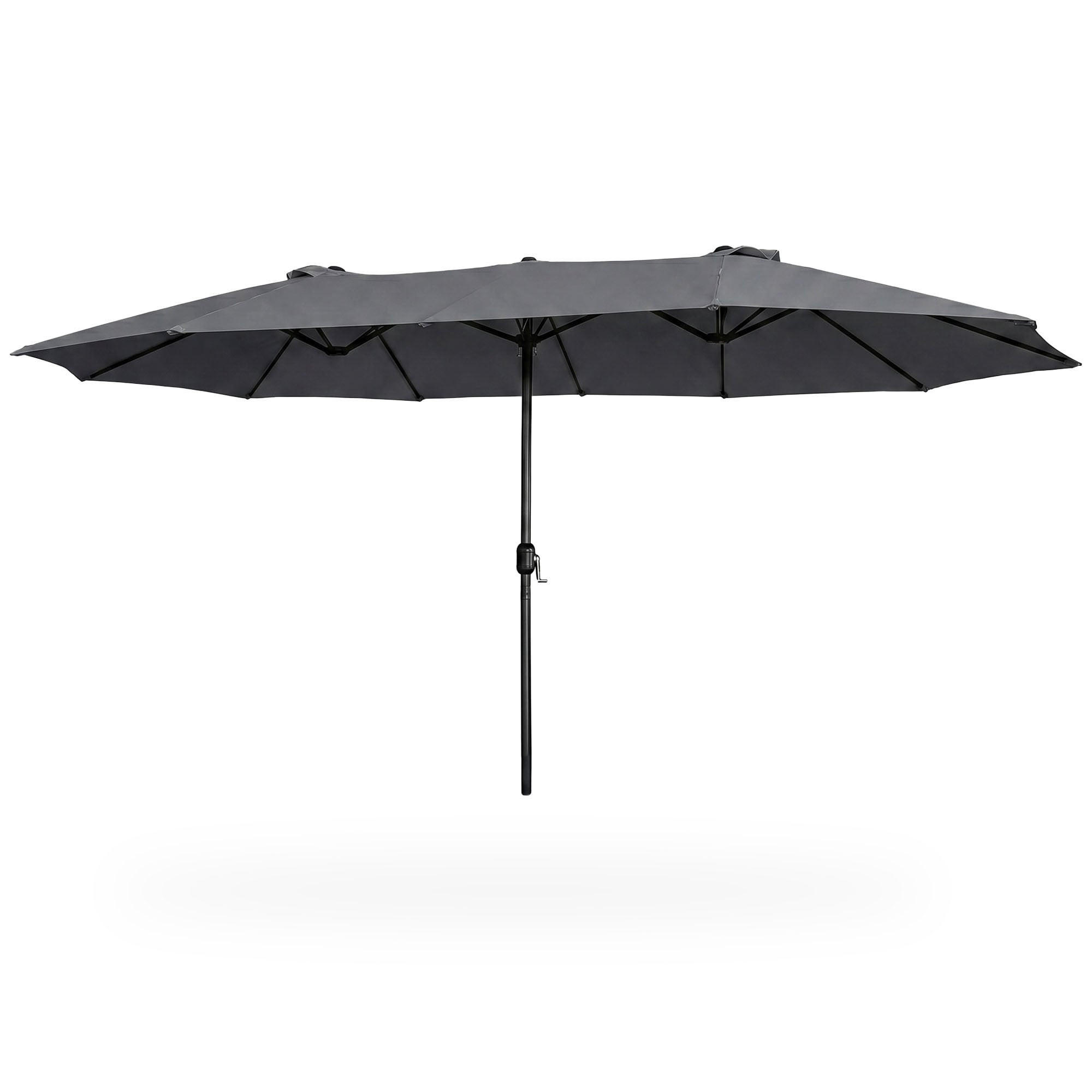 SONNENSCHRIM Grau 245/460 cm - Schwarz/Grau, Metall (460/270cm) - Akord