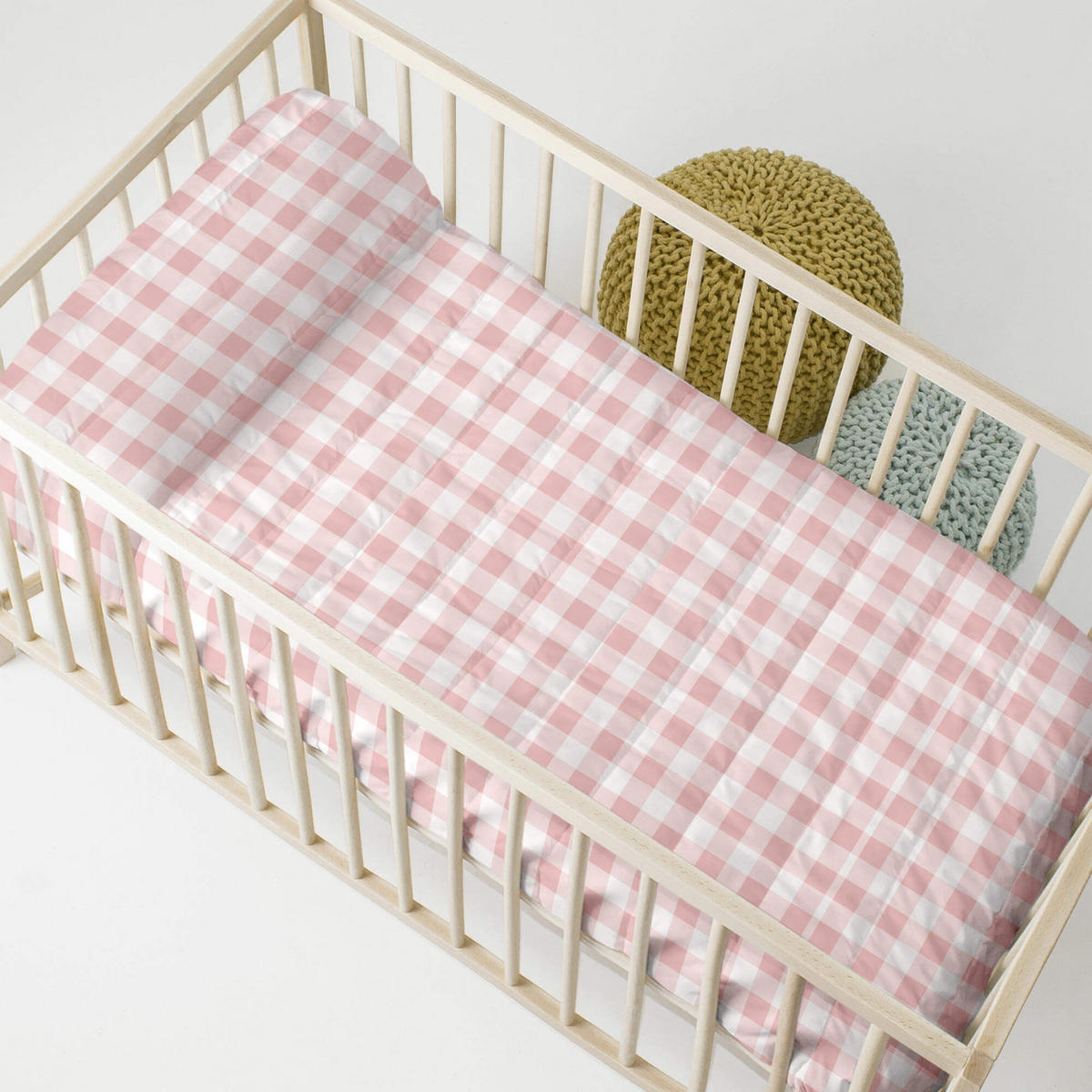 TAGESDECKE vichy 100x130 cm (kinderbett) rosa - Pink, Textil (100/130cm) - Happy Friday