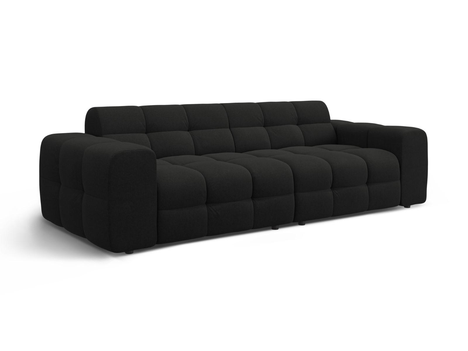 Thumbnail - Micadoni Sofa, Schwarz, Textil, 4-Sitzer, 255x79x103 cm, Hergestellt in Europa, Wohnzimmer, Sofas & Couches, Sofas