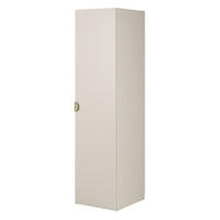 KLEIDERSCHRANK Moonir Greige 50 cm - Taupe/Goldfarben, Holzwerkstoff/Metall (50/200.5/57cm) - Selsey