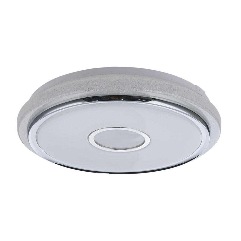 LED DECKENLEUCHTE DANI weiß Kristall - Weiß, Kunststoff (50/50/9.5cm)