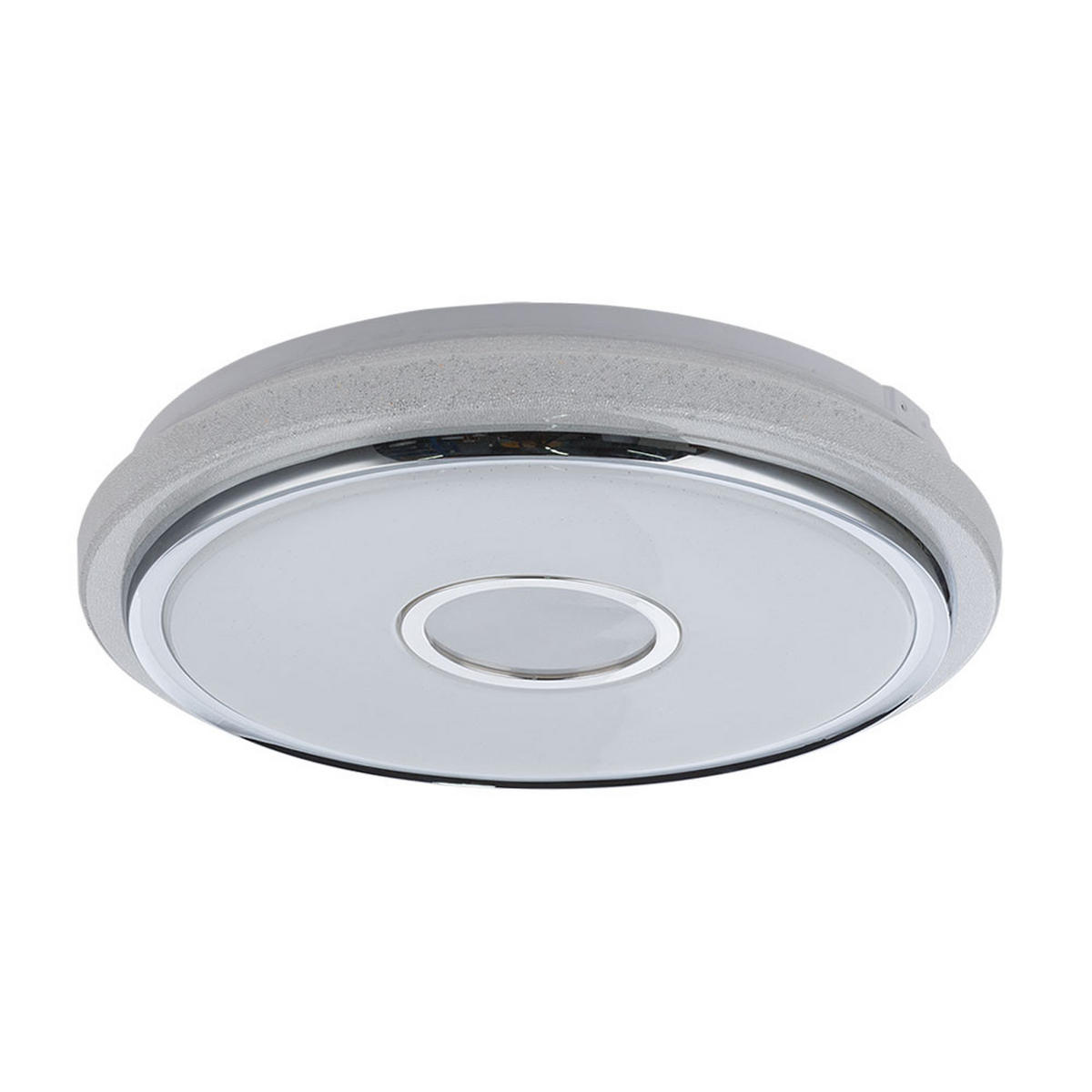 LED DECKENLEUCHTE DANI weiß Kristall - Weiß, Kunststoff (50/50/9.5cm)