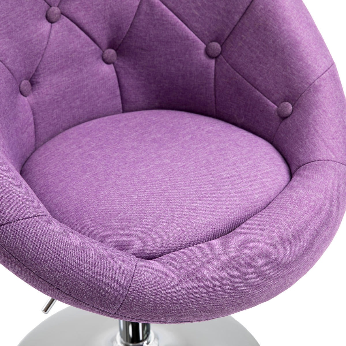 COCKTAILSESSEL HAVANNA Stoffbezug Lila - Violett/Silberfarben, Textil (62/88/58cm) - SVITA