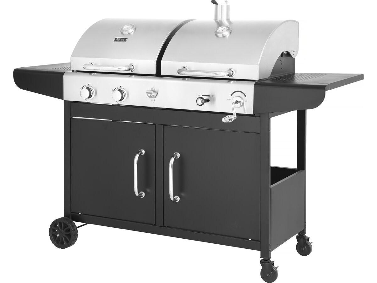 GASGRILL western Schwarz - Grau, Metall (75/123/167cm) - Habitat Garten