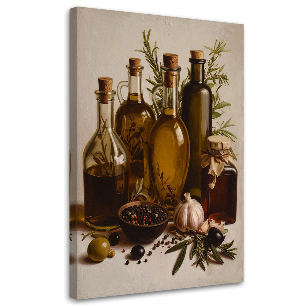 LEINWANDBILD Essen & Trinken 80x120cm - Braun, Textil (80/120cm) - Feeby