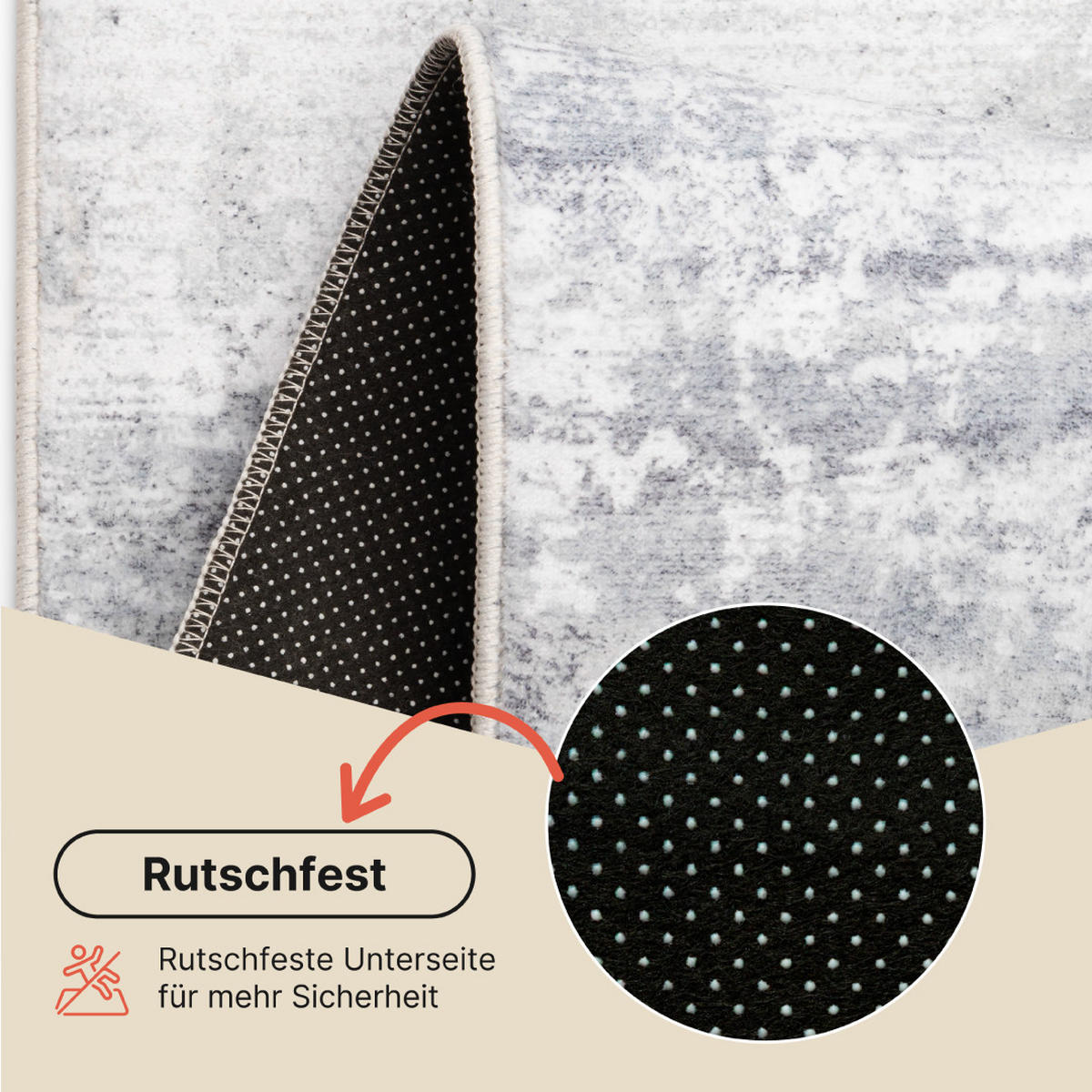 TEPPICH ASH Grau 200/300 cm - Grau, Textil (200/300cm) - Tapiso