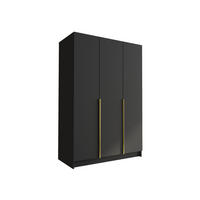 KLEIDERSCHRANK Calia I - Goldfarben, Holzwerkstoff/Metall (150/215/58cm) - MIRJAN24