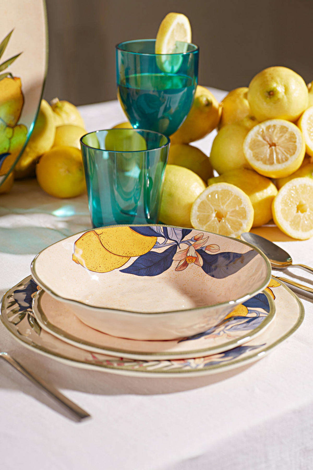 GESCHIRRSET 8-teilig Limu Melamin - Multicolor, Kunststoff (35/3/35cm) - Rose & Tulipani